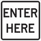 Brady Traffic Sign, 18 in H, 18" W, Aluminum, Square, English, 115468 115468 - alternate 1